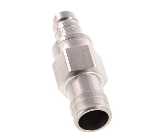 Acier inoxydable DN 10 Air Coupling Plug 19 mm Hose Pillar Double Shut-Off