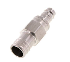 Acier inoxydable DN 10 Air Coupling Plug 19 mm Hose Pillar Double Shut-Off