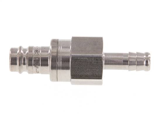 Acier inoxydable DN 10 Air Coupling Plug 9 mm Hose Pillar Double Shut-Off
