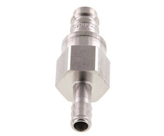 Acier inoxydable DN 10 Air Coupling Plug 9 mm Hose Pillar Double Shut-Off