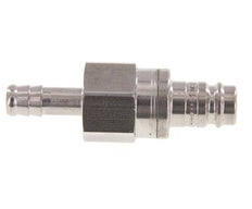 Acier inoxydable DN 10 Air Coupling Plug 9 mm Hose Pillar Double Shut-Off