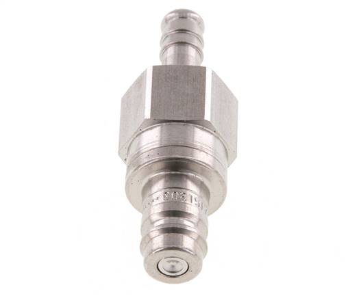 Acier inoxydable DN 10 Air Coupling Plug 9 mm Hose Pillar Double Shut-Off