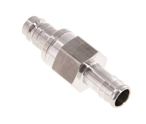 Acier inoxydable 316L DN 10 Air Coupling Plug 13 mm Hose Pillar Double Shut-Off