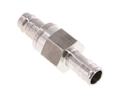 Acier inoxydable 316L DN 10 Air Coupling Plug 13 mm Hose Pillar Double Shut-Off