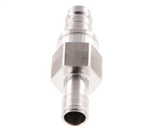 Acier inoxydable 316L DN 10 Air Coupling Plug 13 mm Hose Pillar Double Shut-Off