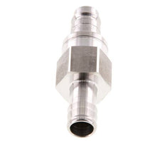 Acier inoxydable 316L DN 10 Air Coupling Plug 13 mm Hose Pillar Double Shut-Off