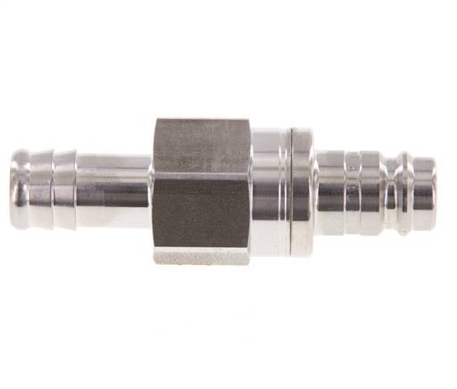 Acier inoxydable 316L DN 10 Air Coupling Plug 13 mm Hose Pillar Double Shut-Off