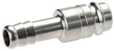 Acier inoxydable 306L DN 10 Air Coupling Plug 19 mm Hose Pillar Double Shut-Off
