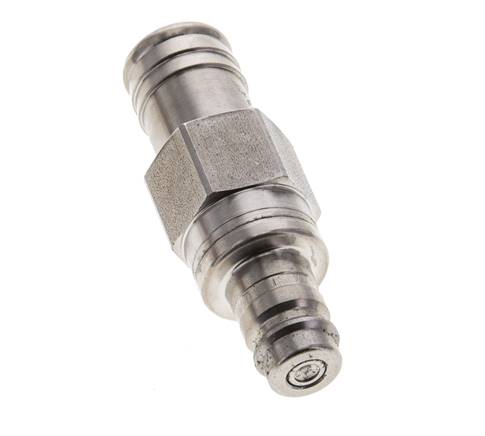 Acier inoxydable 316L DN 10 Air Coupling Plug 19 mm Hose Pillar Double Shut-Off
