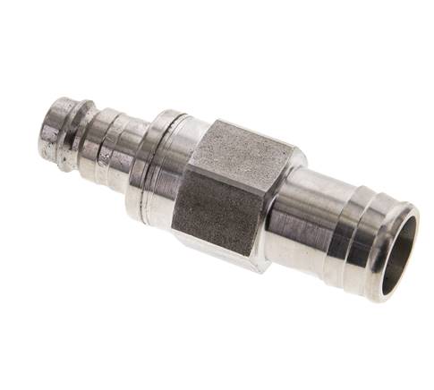 Acier inoxydable 316L DN 10 Air Coupling Plug 19 mm Hose Pillar Double Shut-Off