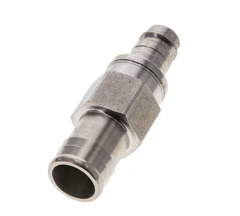 Acier inoxydable 316L DN 10 Air Coupling Plug 19 mm Hose Pillar Double Shut-Off