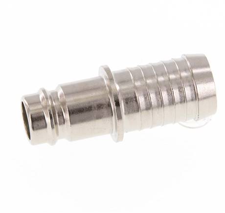 Acier trempé DN 10 Air Coupling Plug 16 mm Hose Pillar