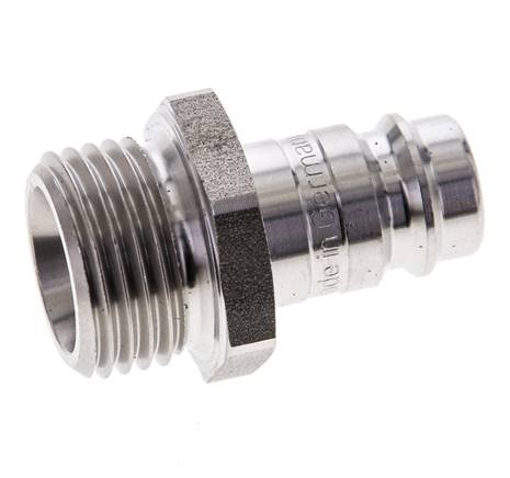Acier inoxydable DN 10 Air Coupling Plug G 1/2 inch Male