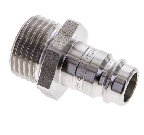 Acier inoxydable DN 10 Air Coupling Plug G 1/2 inch Male