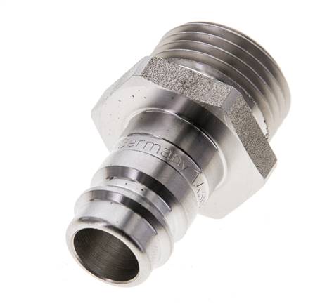 Acier inoxydable DN 10 Air Coupling Plug G 1/2 inch Male