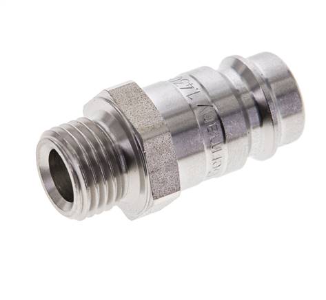 Acier inoxydable DN 10 Air Coupling Plug G 1/4 inch Male