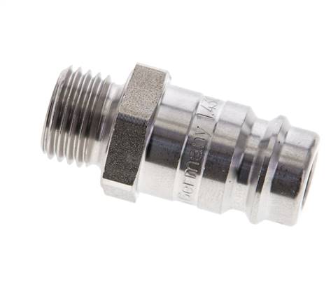 Acier inoxydable DN 10 Air Coupling Plug G 1/4 inch Male
