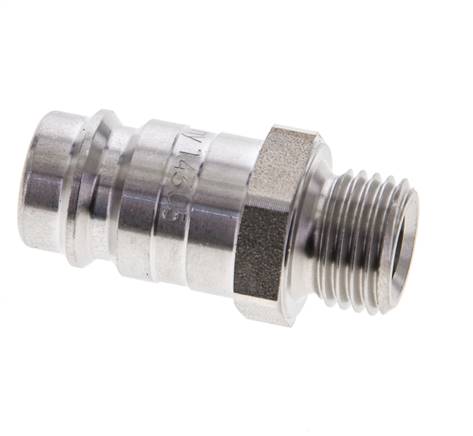 Acier inoxydable DN 10 Air Coupling Plug G 1/4 inch Male
