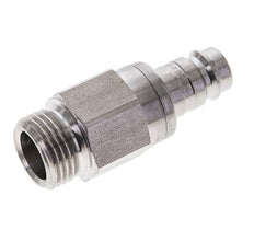 Bouchon de raccord d'air DN 10 en acier inoxydable G 1/2 pouce mâle à double obturation