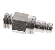 Bouchon de raccord d'air DN 10 en acier inoxydable G 1/2 pouce mâle à double obturation