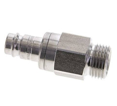 Bouchon de raccord d'air DN 10 en acier inoxydable G 1/2 pouce mâle à double obturation