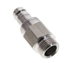Bouchon de raccord d'air DN 10 en acier inoxydable G 1/2 pouce mâle à double obturation