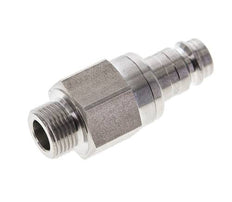 Bouchon de raccord d'air DN 10 en acier inoxydable G 3/8 pouce mâle à double obturation