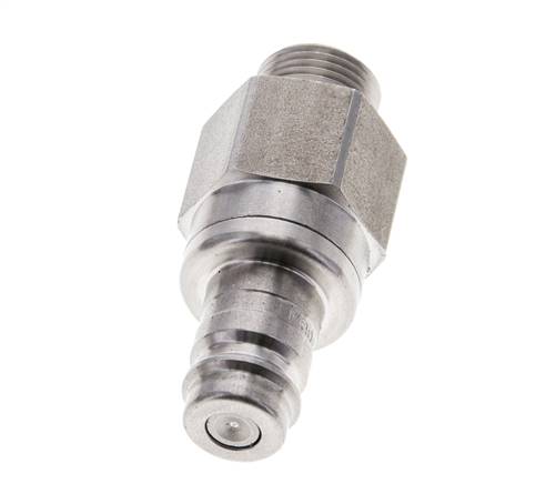 Bouchon de raccord d'air DN 10 en acier inoxydable G 3/8 pouce mâle à double obturation