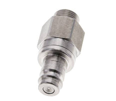 Bouchon de raccord d'air DN 10 en acier inoxydable G 3/8 pouce mâle à double obturation