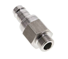Bouchon de raccord d'air DN 10 en acier inoxydable G 3/8 pouce mâle à double obturation