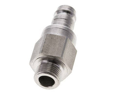 Bouchon de raccord d'air DN 10 en acier inoxydable G 3/8 pouce mâle à double obturation