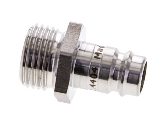 Acier inoxydable 316L DN 10 Air Coupling Plug G 1/2 inch Male