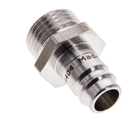 Acier inoxydable 316L DN 10 Air Coupling Plug G 1/2 inch Male