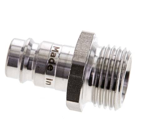 Acier inoxydable 316L DN 10 Air Coupling Plug G 1/2 inch Male