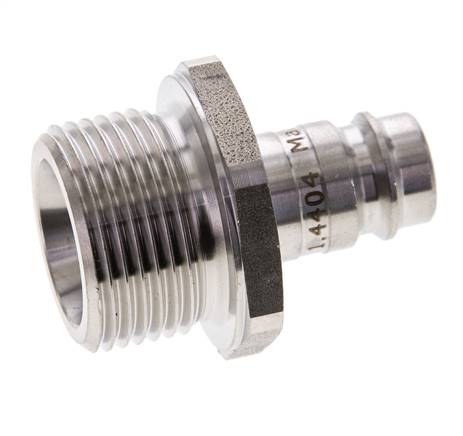 Acier inoxydable 316L DN 10 Air Coupling Plug G 3/4 inch Male