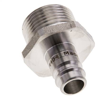 Acier inoxydable 316L DN 10 Air Coupling Plug G 3/4 inch Male