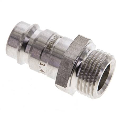 Acier inoxydable 316L DN 10 Air Coupling Plug G 3/8 inch Male