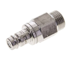 Acier inoxydable 316L DN 10 Air Coupling Plug G 1/2 inch Male Double Shut-Off