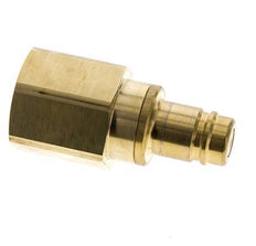 Brass DN 15 Air Coupling Plug G 1 inch Female Double Shut-Off