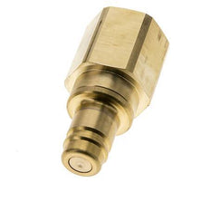 Brass DN 15 Air Coupling Plug G 1 inch Female Double Shut-Off