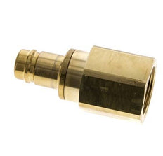 Brass DN 15 Air Coupling Plug G 1 inch Female Double Shut-Off