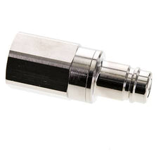 Laiton nickelé DN 15 Air Coupling Plug G 1 inch Female Double Shut-Off