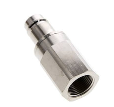 Laiton nickelé DN 15 Air Coupling Plug G 1 inch Female Double Shut-Off