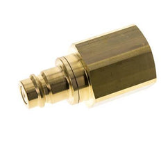 Brass DN 19 Air Coupling Plug G 1 1/4 inch Female Double Shut-Off