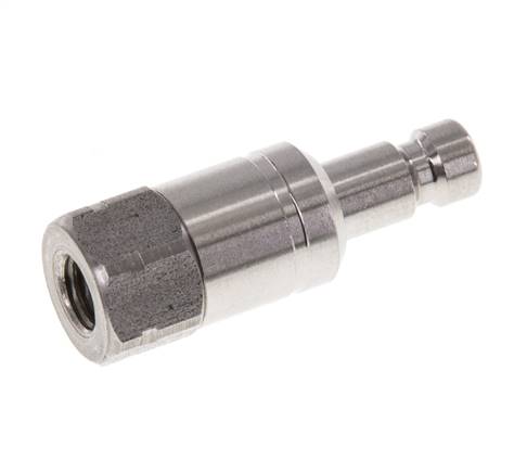 Acier inoxydable 316L DN 2.7 (Micro) Air Coupling Plug G 1/8 inch Female Double Shut-Off