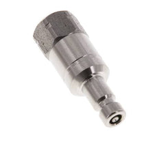 Acier inoxydable 316L DN 2.7 (Micro) Air Coupling Plug G 1/8 inch Female Double Shut-Off