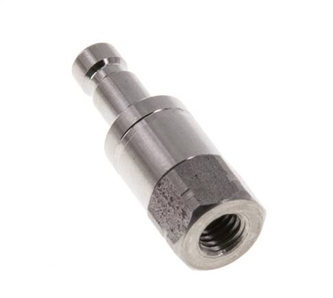 Acier inoxydable 316L DN 2.7 (Micro) Air Coupling Plug G 1/8 inch Female Double Shut-Off