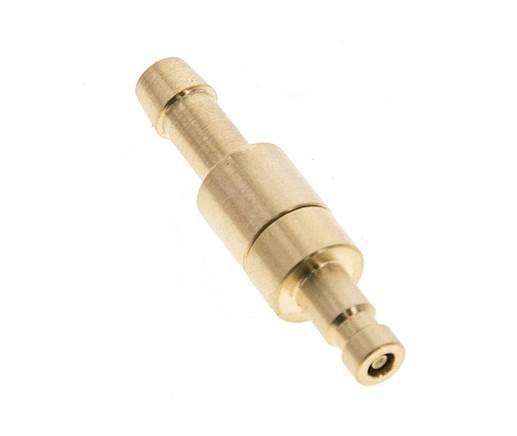 Laiton DN 2.7 (Micro) Bouchon de raccord d'air Colonne de tuyau 5 mm Double obturation