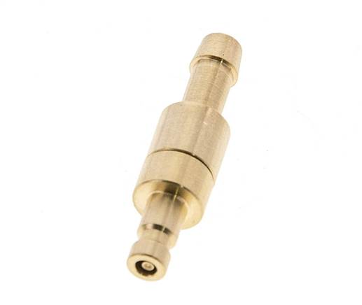 Laiton DN 2.7 (Micro) Bouchon de raccord d'air Colonne de tuyau 5 mm Double obturation