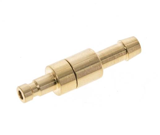 Laiton DN 2.7 (Micro) Bouchon de raccord d'air Colonne de tuyau 5 mm Double obturation